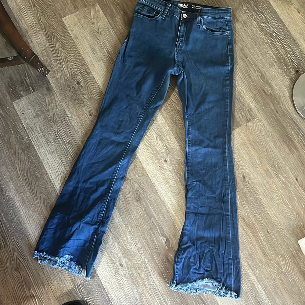 Massimo denim high-rise flare jeans